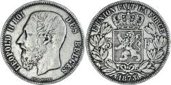 World Coins - Coin, Belgium, Leopold II, 5 Francs, 5 Frank, 1873, , Silver, KM:24