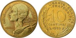 World Coins - France, 10 Centimes, Marianne, 1982, Paris, FDC, Aluminum-Bronze,