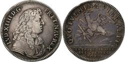 World Coins - France, Token, Louis XIV, Extraordinaire des Guerres, 1672, Silver,
