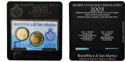 World Coins - San Marino, Set, SET Euro cent, 2003,