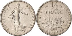 World Coins - France, 1/2 Franc, Semeuse, 1973, Paris, Nickel, , Gadoury:429