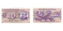 World Coins - Banknote, Switzerland, 10 Franken, 1973, 1973-03-07, KM:45s, AU(55-58)