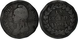 World Coins - Coin, France, Dupré, Decime, AN 5, Lyon, , Bronze, KM:645.5