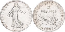 World Coins - France, 2 Francs, Semeuse, 1901, Paris, Silver, , Gadoury:532, KM:845.1