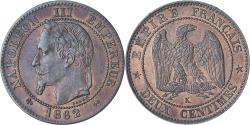 World Coins - France, Napoleon III, 2 Centimes, 1862, Bordeaux, , Bronze, KM:796.6