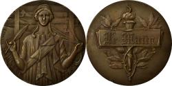World Coins - France, Medal, Art Déco, Journal Le Matin, Fraisse, , Bronze
