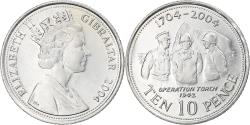 World Coins - Coin, Gibraltar, Elizabeth II, 10 Pence, 2004, , Copper-nickel, KM:1047