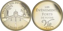 World Coins - France, Medal, Les événements forts de votre vie, Premier vol du Concorde