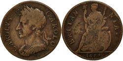 World Coins - Coin, Great Britain, Charles II, Farthing, 1675, , Copper, KM:436.1