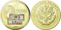 World Coins - France, Medal, Les Anciens Francs, billet de 5000 Francs Victoire,