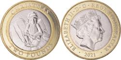 World Coins - Coin, Gibraltar, 2 Pounds, 2021, Christmas, , Bi-Metallic
