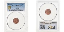 World Coins - Coin, France, Cérès, Centime, 1879, Paris, PCGS, MS65RD, , Bronze
