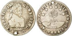 World Coins - Coin, Bolivia, 1/2 Sol, 1830, Potosi, , Silver, KM:93.2a