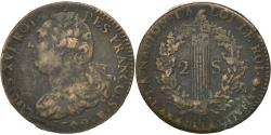 World Coins - Coin, France, 2 sols françois, 2 Sols, 1792, Rouen, , Bronze