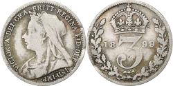 World Coins - Coin, Great Britain, Victoria, 3 Pence, 1899, , Silver, KM:777