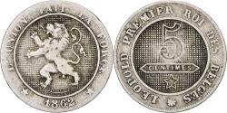 World Coins - Belgium, Leopold I, 5 Centimes, 1862, Copper-nickel, , KM:21