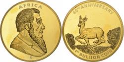 World Coins - South Africa, Medal, 40th Anniversary, 1st Bullion Coin, Copper Gilt,