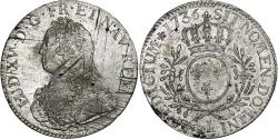 World Coins - France, Louis XV, Ecu aux branches d'olivier, 1736, Bayonne, Silver,