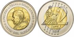 World Coins - Vatican, Medal, 2 E, Essai-Trial Benoit XVI, 2007, Bi-Metallic,