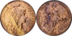 World Coins - France, 5 Centimes, Daniel-Dupuis, 1914, Paris, Bronze, , Gadoury:165