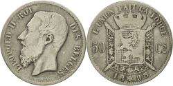 World Coins - Coin, Belgium, Leopold II, 50 Centimes, 1898, , Silver, KM:26