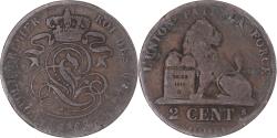 World Coins - Coin, Belgium, 2 Centimes, 1863