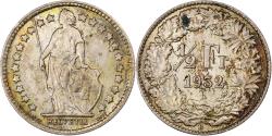World Coins - Switzerland, 1/2 Franc, 1932, Bern, Silver, , KM:23