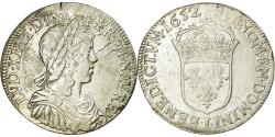 World Coins - Coin, France, Louis XIV, 1/2 Écu à la mèche longue, 1/2 Ecu, 1652, Limoges