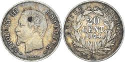 World Coins - Coin, France, Napoleon III, 20 Centimes, 1854, Paris, , Silver