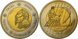 World Coins - Sweden, Medal, 2 E, Essai-Trial, 2003, Bimetallic, Gustav II,