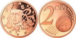 World Coins - France, 2 Euro Cent, 2005, Paris, Proof, , Copper Plated Steel