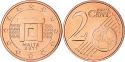 World Coins - Malta, 2 Euro Cent, 2011, , Copper Plated Steel