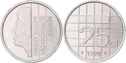 World Coins - Coin, Netherlands, 25 Cents, 1998