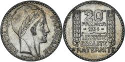 World Coins - Coin, France, Turin, 20 Francs, 1934, Paris, , Silver, KM:879