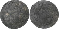World Coins - France, Louis XVI, 2 sols François, 1792 / AN 4, Paris, Métal de cloche
