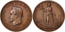 World Coins - France, Medal, Second French Empire, Politics, Society, War, 1867, Borrel