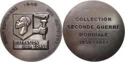 World Coins - France, Medal, Libération de la Corse, History, , Silvered bronze