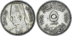 World Coins - Coin, Egypt, 5 Milliemes, 1938