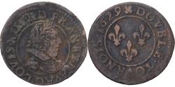 World Coins - Coin, France, Louis XIII, Double Tournois, 1629, Lyon, , Copper