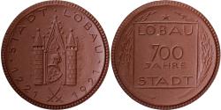World Coins - Germany, Medal, 700 years of Löbau, 1921, Porcelain,