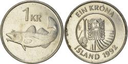 World Coins - Coin, Iceland, Krona, 1992