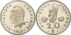 World Coins - Coin, New Hebrides, 20 Francs, 1967, Paris, ESSAI, , Nickel, KM:E3