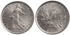 World Coins - Coin, France, Semeuse, 5 Francs, 1976, , Nickel Clad Copper-Nickel