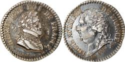 World Coins - France, Medal, Louis XVIII, Quinaire, Henri IV, History, , Silver