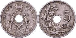 World Coins - Belgium, Albert I, 5 Centimes, 1914, Brussels, Copper-nickel, , KM:67