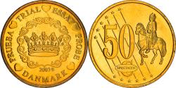 World Coins - Denmark, 50 Euro Cent, 2003, unofficial private coin, , Brass