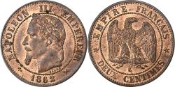 World Coins - France, Napoleon III, 2 Centimes, Napoléon III, 1862, Bordeaux, Bronze