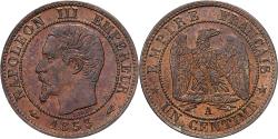 World Coins - France, Napoleon III, 1 Centime, 1853, Paris, Bronze, , Gadoury:86