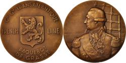 World Coins - France, Medal, Compagnie Générale Transatlantique, Paquebot De Grasse