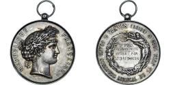 World Coins - France, Medal, Grand Concours Musical de Vanves (Seine), Musique, 1885